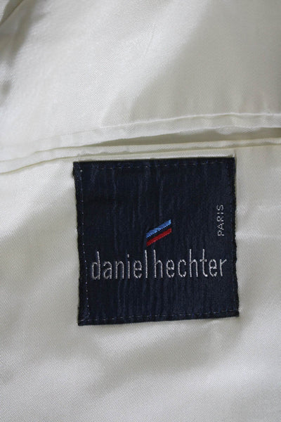 Daniel Hechter Mens White Two Button Long Sleeve Blazer Jacket Size 36