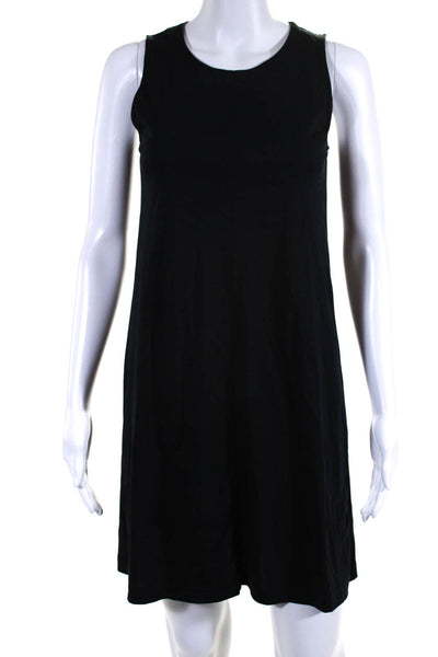 Everlane Women's Round Neck Sleeveless A-Line Mini Dress Black Size XS