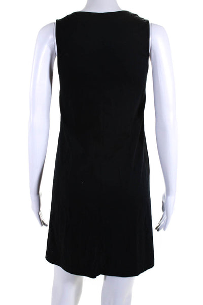 Everlane Women's Round Neck Sleeveless A-Line Mini Dress Black Size XS