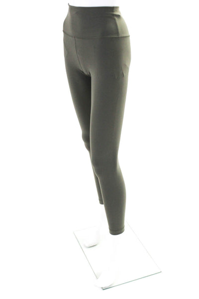 Lululemon Womens High Rise Pull On Athletic Leggings Olive Green Size 6