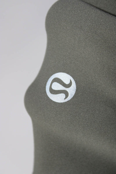 Lululemon Womens High Rise Pull On Athletic Leggings Olive Green Size 6