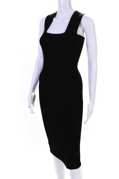 Sheike Womens Black Square Neck Sleeveless Bodycon Dress Size S