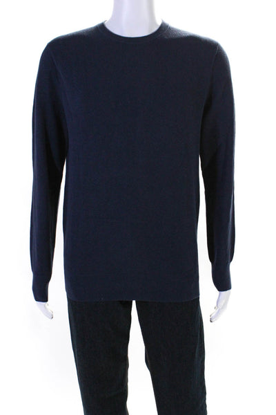 J Crew Men's Crewneck Long Sleeves Basic T-Shirt Navy Blue Size M