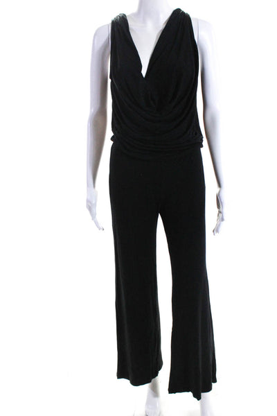 Young Fabulous & Broke Womens Cowl Neck Wide Leg Jumpsuit Black Size XS