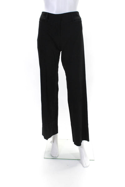 Barneys New York Women's Hook Closure Straight Leg Dress Pant Black Size 0