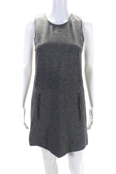 Talula Womens Sleeveless Round Neck A Line  Dress Gray Size XS