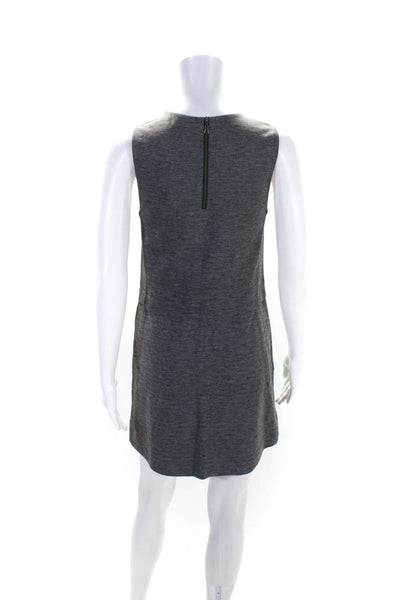 Talula Womens Sleeveless Round Neck A Line  Dress Gray Size XS