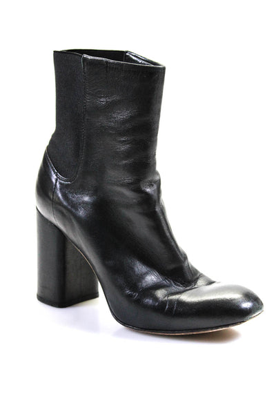 Rag & Bone Womens Leather Stretch Inset Pull On Ankle Boots Black Size 36 6