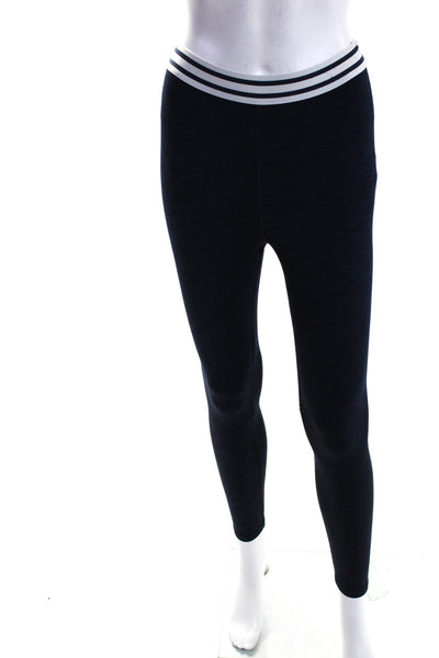 Splits 59 Women's Elastic Waist Full Length Legging Navy Blue Size M