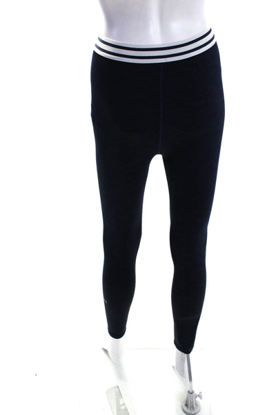 Splits 59 Women's Elastic Waist Full Length Legging Navy Blue Size M