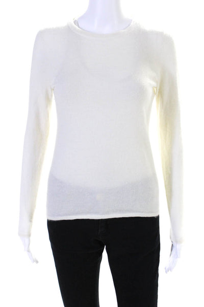 The Cashmere Project Womens Scoop Neck Cashmere Sweater White Size Small