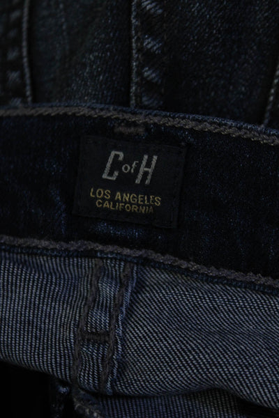 C of H Los Angeles Womens Rocket High Rise Buttoned Skinny Pants Navy Size EUR27