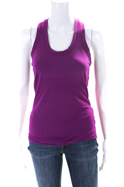 Athleta Womens Sleeveless Racer Back Pullover Tank Top Purple Size Extra Small