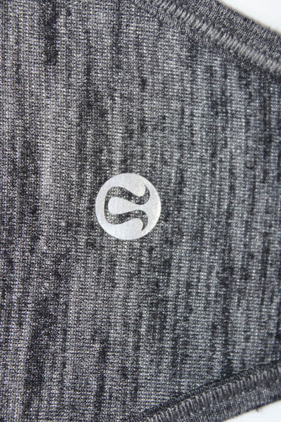 Lululemon Womens Striped Twist Back Detail Sleeveless Tank Top Gray Black Size 8