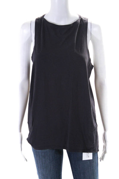 Lululemon Womens Crew Neck Sleeveless Pullover Tank Top Dark Purple Size 8