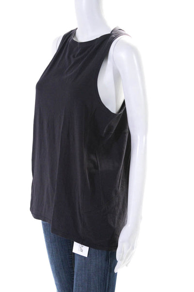 Lululemon Womens Crew Neck Sleeveless Pullover Tank Top Dark Purple Size 8