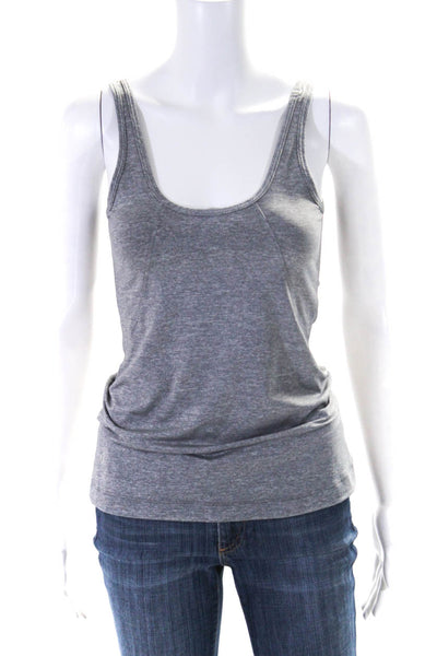 Lululemon Womens Sleeveless Stretch Knit Pullover Athletic Tank Top Gray Size 6