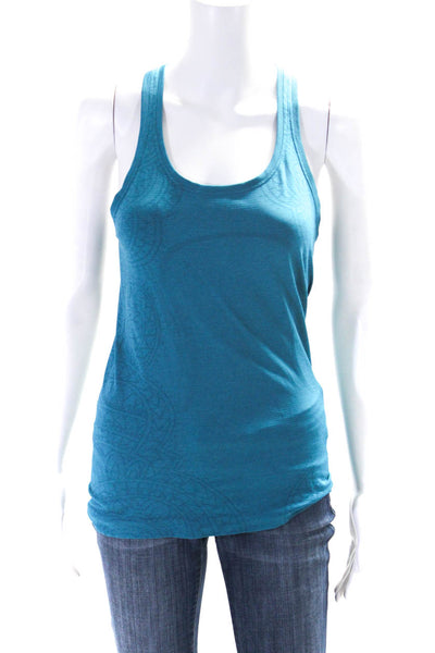 Lululemon Womens Sleeveless Racer Back Pullover Stretch Tank Top Sea Blue Size 6