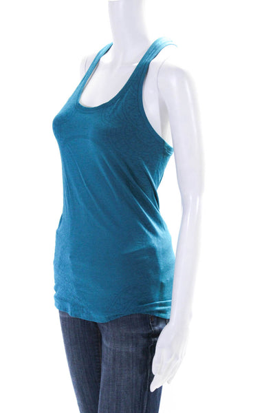 Lululemon Womens Sleeveless Racer Back Pullover Stretch Tank Top Sea Blue Size 6