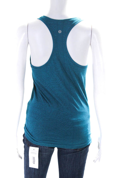 Lululemon Womens Sleeveless Racer Back Pullover Stretch Tank Top Sea Blue Size 6