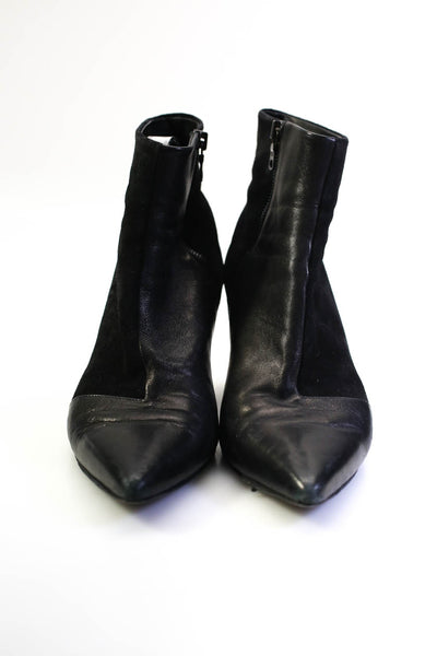 Rag & Bone Womens Leather Suede Point Toe Stiletto Ankle Boots Black Size 41 11