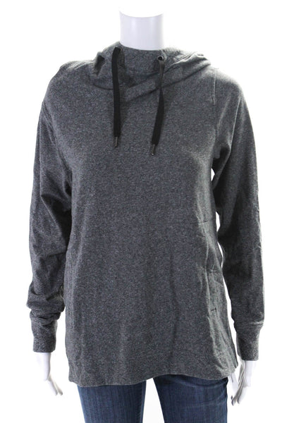 Lululemon Womens Long Sleeves High Neck Pullover Athletic Hoodie Gray Size 6