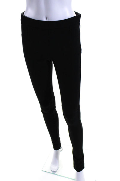 Theory Women's Zip Closure Flat Front Skinny Dress Pant Black Size 2