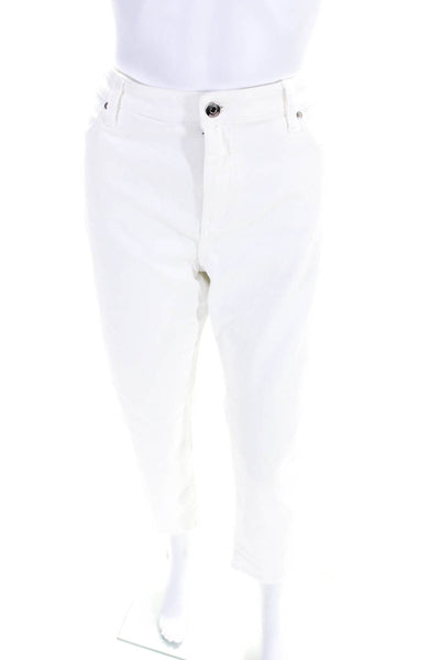 Kate Spade New York Womens High Rise Skinny Jeans White Denim Size 32