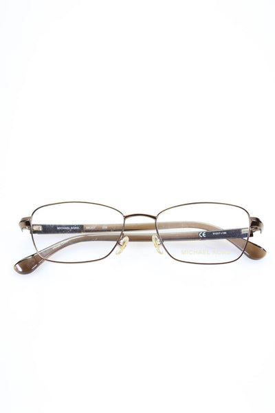 Michael Kors Brown Metal Frame Gold Tone Eye Glasses MK357