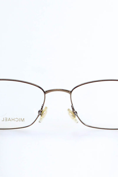 Michael Kors Brown Metal Frame Gold Tone Eye Glasses MK357