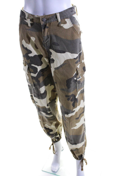 Superdown Women's Button Closure Tapered Leg Camouflage Cargo Pant Size XS