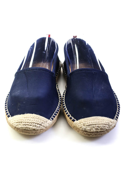 Sea Star Beachwear Womens Slip-On Round Toe Espadrille Shoes Navy Size 10