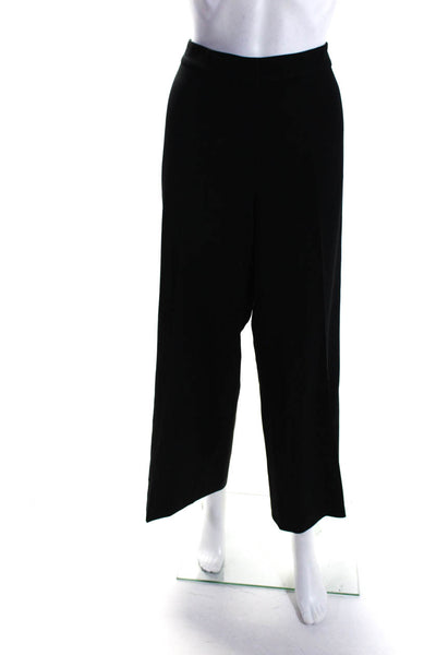 St. John Collection Women's Hook Closure Flat Front Dress Pant Black Size 12