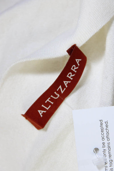 Altuzarra Womens Off Shoulder Dolman Sleeve Sweater White Size Small