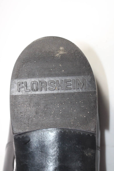 Florsheim Mens Patent Leather Lace Up Oxford Dress Shoes Black Size 9 Extra Wide