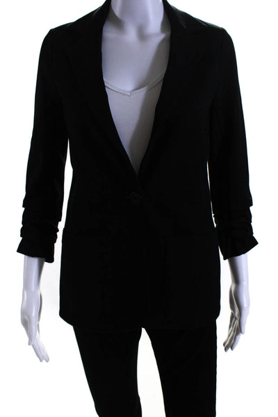 Bailey 44 Women's Collared Long Sleeves Rouge Unlined Blazer Black Size XS