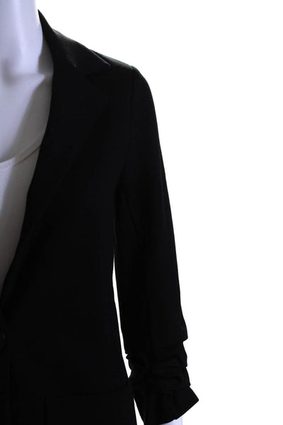 Bailey 44 Women's Collared Long Sleeves Rouge Unlined Blazer Black Size XS