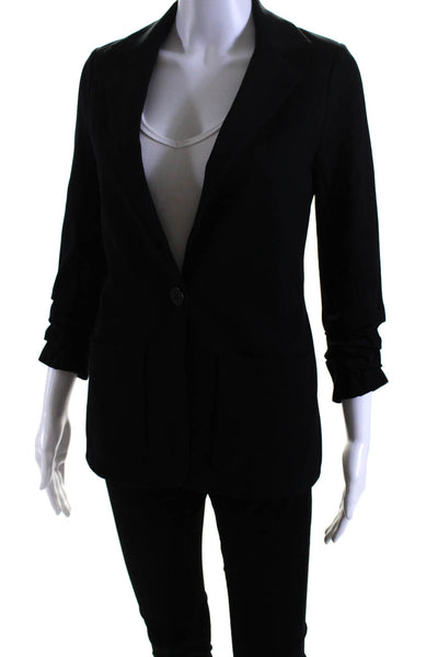 Bailey 44 Women's Collared Long Sleeves Rouge Unlined Blazer Black Size XS