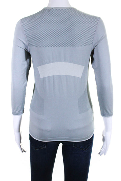 Adidas by Stella McCartney Womens Barricade Long Sleeve Athletic Top Gray Size S