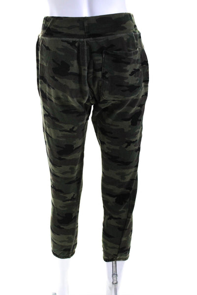 NSF Womens Camouflage Mid Rise Joggers Lounge Pants Brown Green Size Small