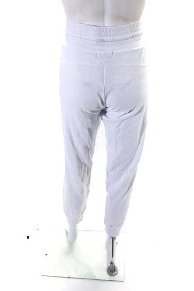 Monrow Womens Casual Drawstring Waist Sweatpants White Size L