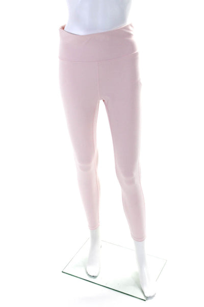 Something Navy Women's Scoop Neck Long Sleeves Two Piece Legging Set Pink Size M