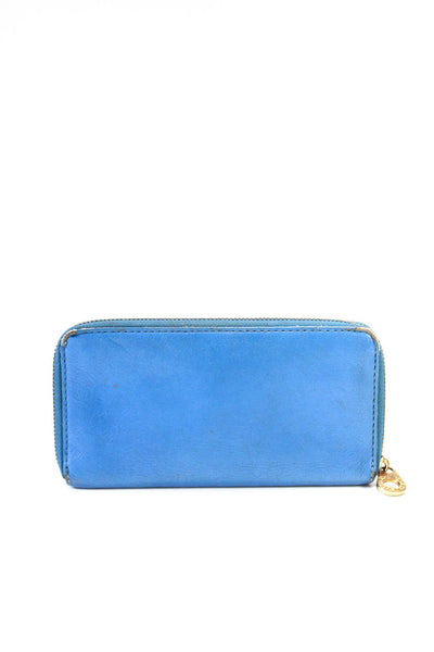 Marc By Marc Jacobs Womens Cobalt Blue Leather Zip Flat Long Wallet