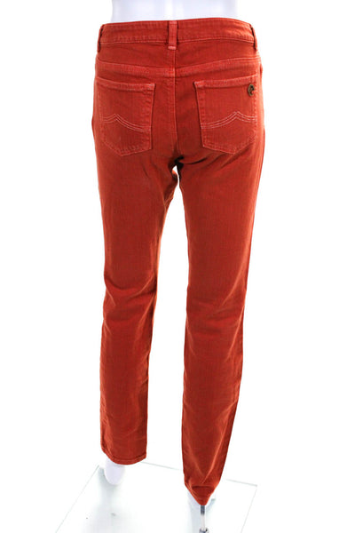 Michael Michael Kors Womens Mid Rise Skinny Jeans Pants Orange Size 4