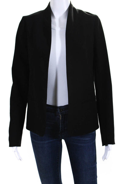 Bailey 44 Womens Ladder Detail Open Front Blazer Jacket Black Size Extra Small