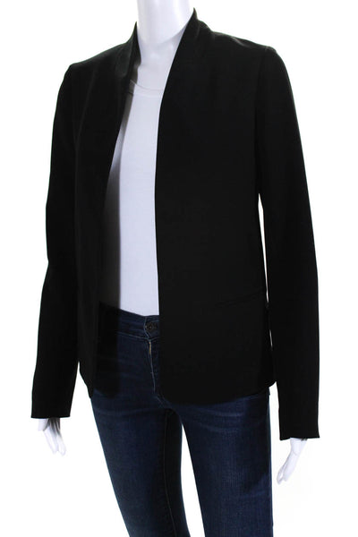 Bailey 44 Womens Ladder Detail Open Front Blazer Jacket Black Size Extra Small