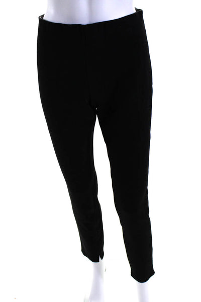 Theory Womens Elastic Waist Slip-On Skinny Leg Dress Pants Black Size M