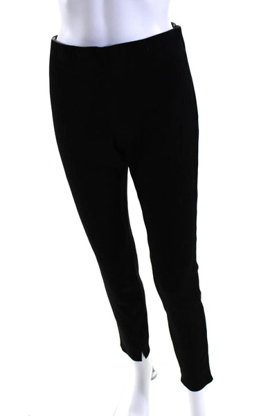 Theory Womens Elastic Waist Slip-On Skinny Leg Dress Pants Black Size M