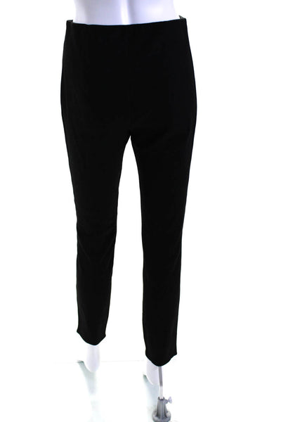 Theory Womens Elastic Waist Slip-On Skinny Leg Dress Pants Black Size M