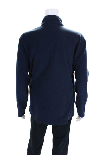 Stoic Mens Fleece 1/2 Zip Turtleneck Long Sleeve Pullover Sweater Blue Size XL